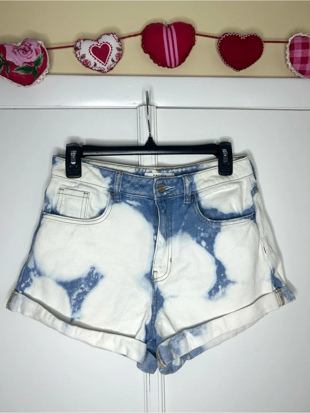 PacSun Tie Dye Mom Shorts - Denim
